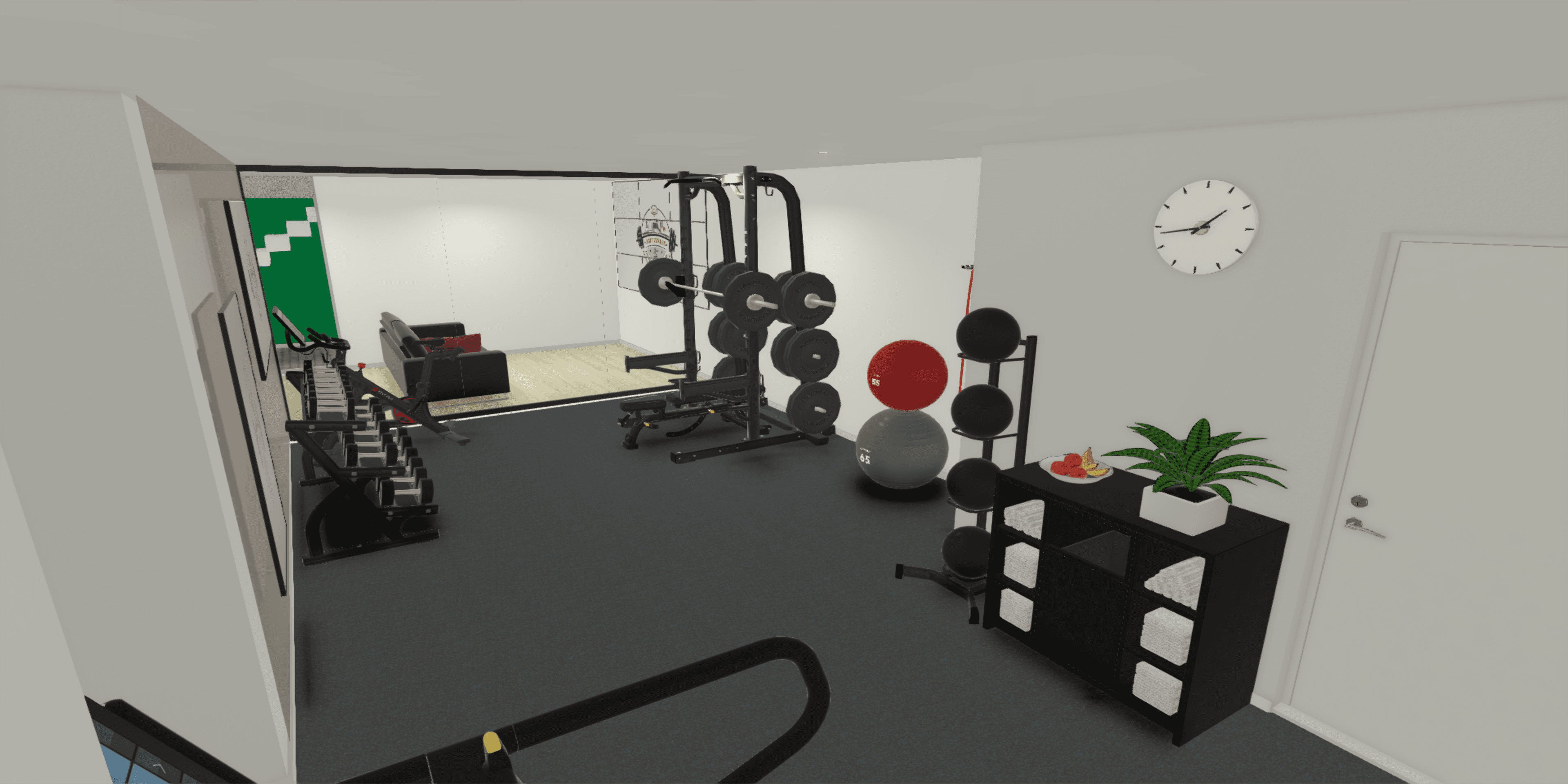 Home Gyms — luxury home gym visualization